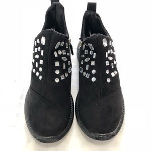 🎁 💝 New Bling Side Zip Women’s Sneakers Size 7 8 & 12